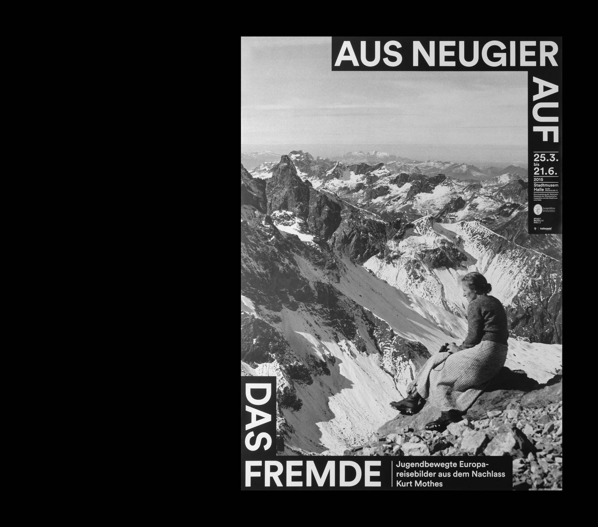 Visuelle Identit&auml;t zur Ausstellung &raquo;Aus Neugier auf das Fremde&laquo; f&uuml;r die Leopoldina &ndash; Nationale Akademie der Wissenschaften, Halle