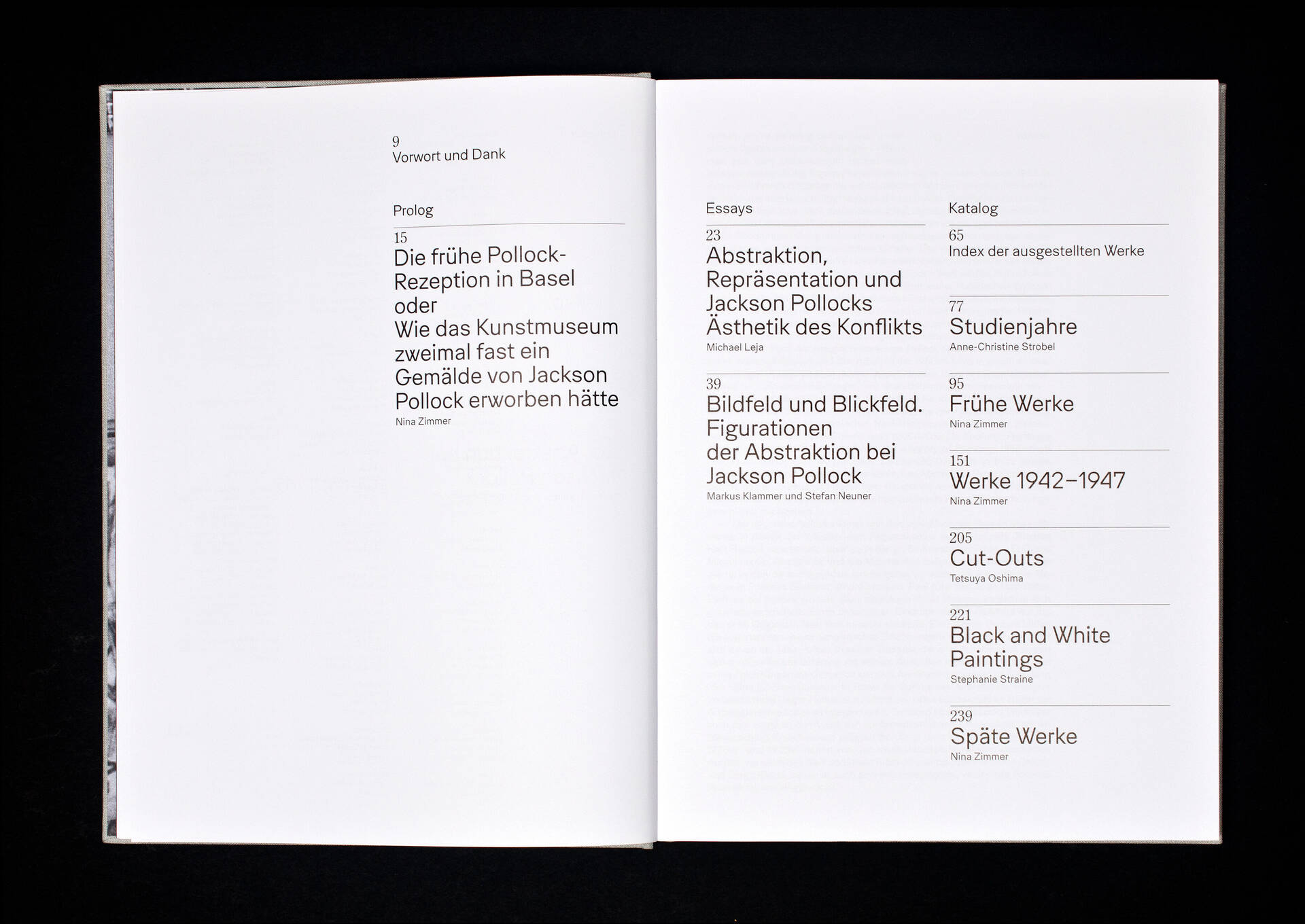 Katalog zur Ausstellung &raquo;Der figurative Pollock&laquo; f&uuml;r das Kunstmuseum Basel