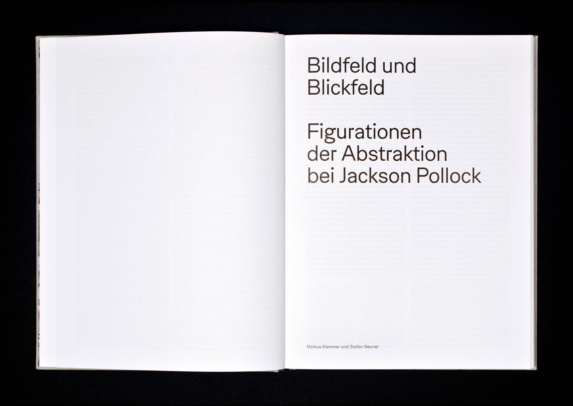 Katalog zur Ausstellung &raquo;Der figurative Pollock&laquo; f&uuml;r das Kunstmuseum Basel