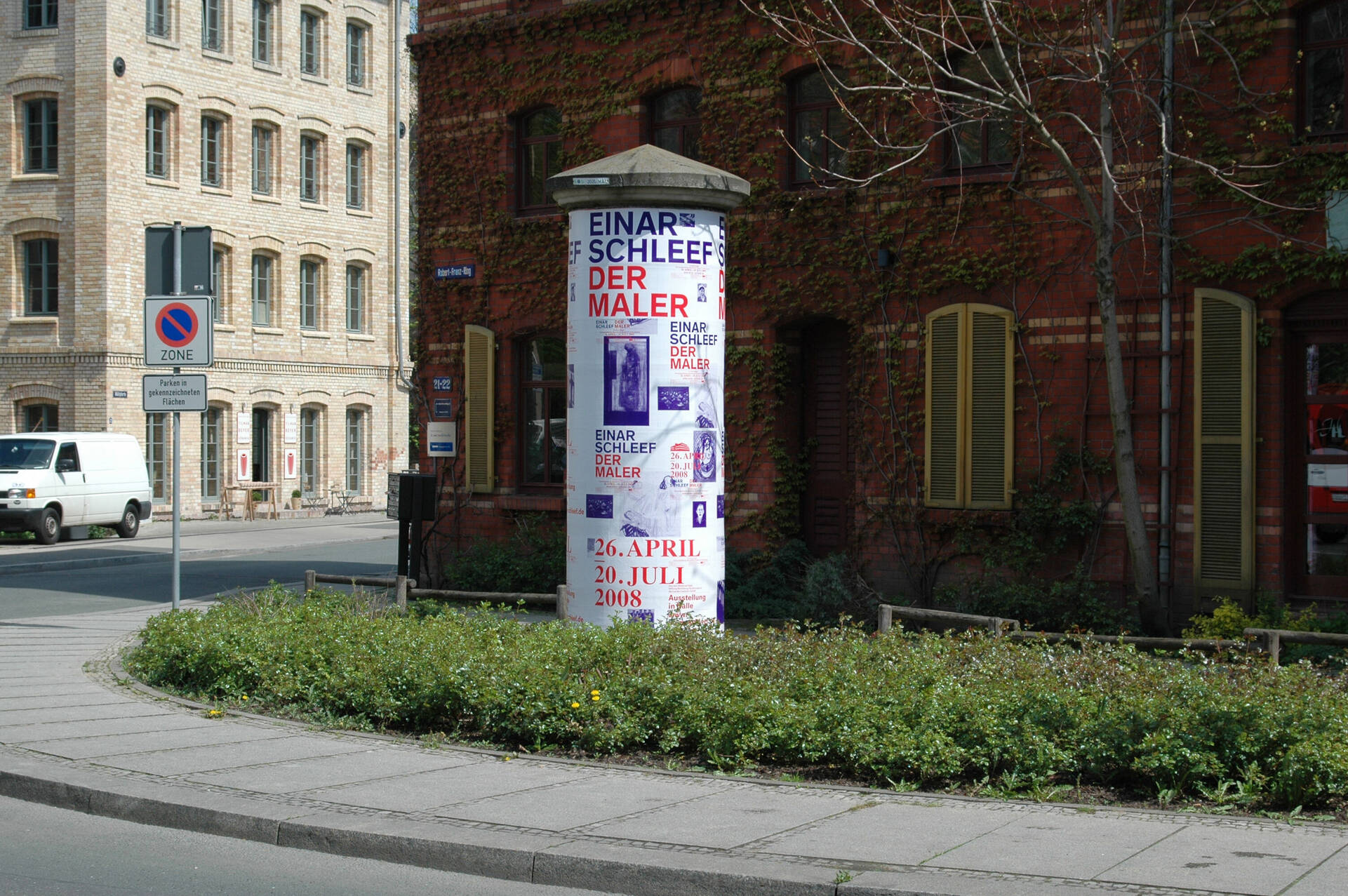 Visuelle Identit&auml;t zur Ausstellung &raquo;Einar Schleef &ndash; Der Maler&laquo; f&uuml;r das Kunstmuseum Moritzburg, Halle