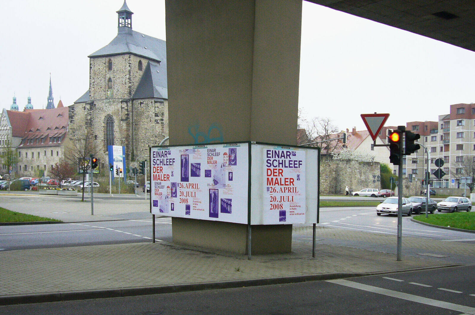 Visuelle Identit&auml;t zur Ausstellung &raquo;Einar Schleef &ndash; Der Maler&laquo; f&uuml;r das Kunstmuseum Moritzburg, Halle