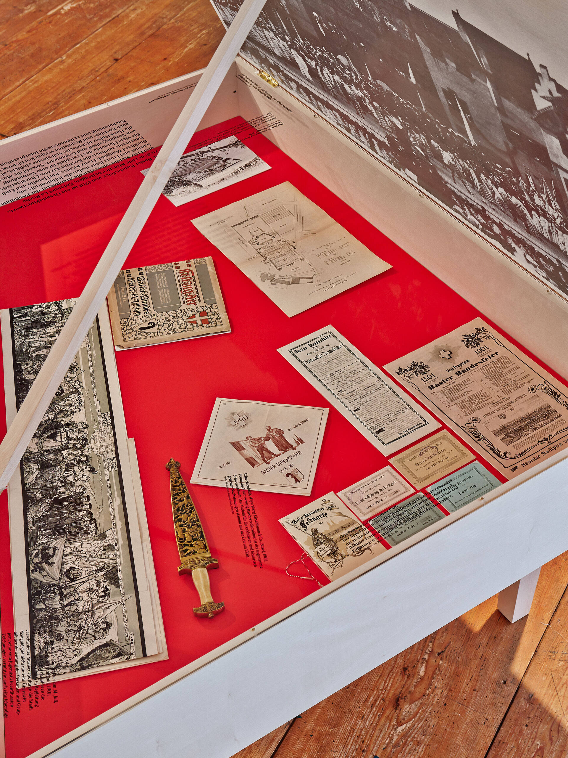 Ausstellungsgrafik &raquo;Hans Huber und das Basler Musikleben um 1900&laquo; f&uuml;r das Museum Kleines Klingental, Basel