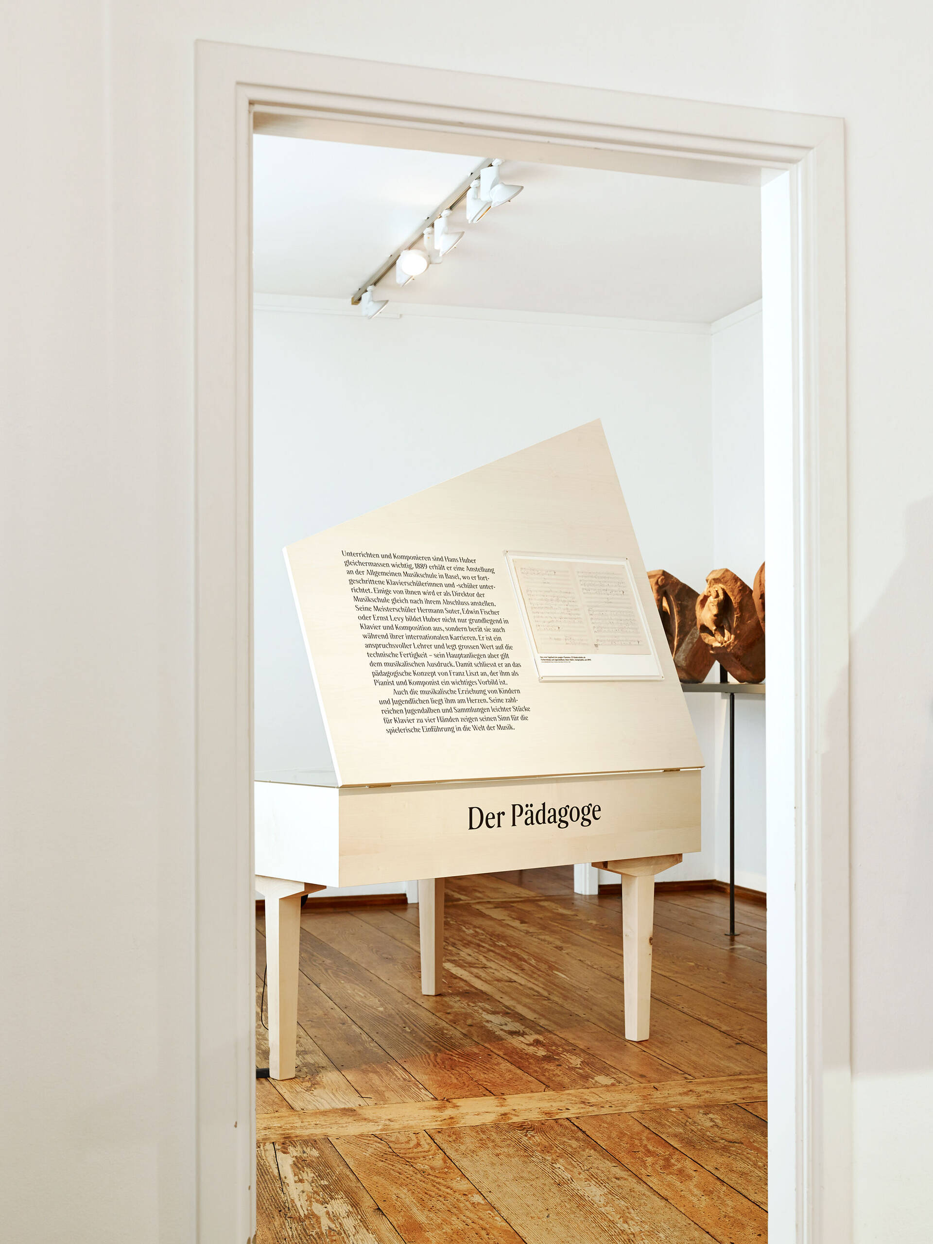 Ausstellungsgrafik &raquo;Hans Huber und das Basler Musikleben um 1900&laquo; f&uuml;r das Museum Kleines Klingental, Basel