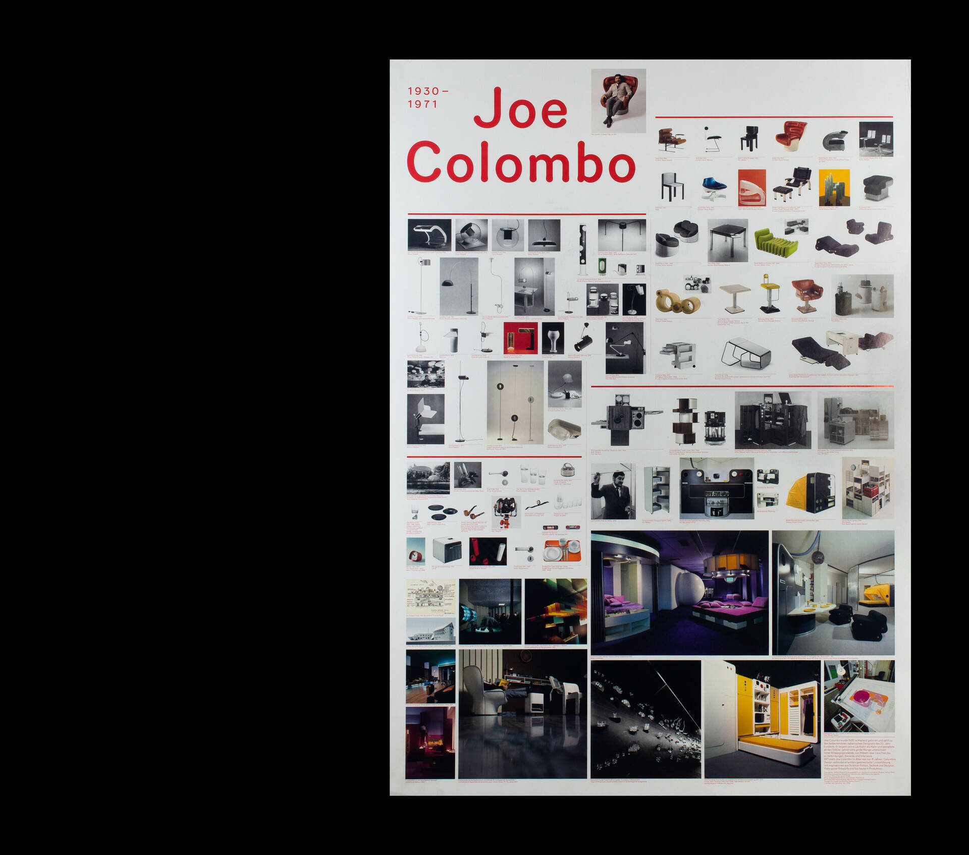 Visuelle Identit&auml;t zur Ausstellung &raquo;Joe Colombo &ndash; Design und die Erfindung der Zukunft&laquo; f&uuml;r das Grassi Museum f&uuml;r Angewandte Kunst, Leipzig