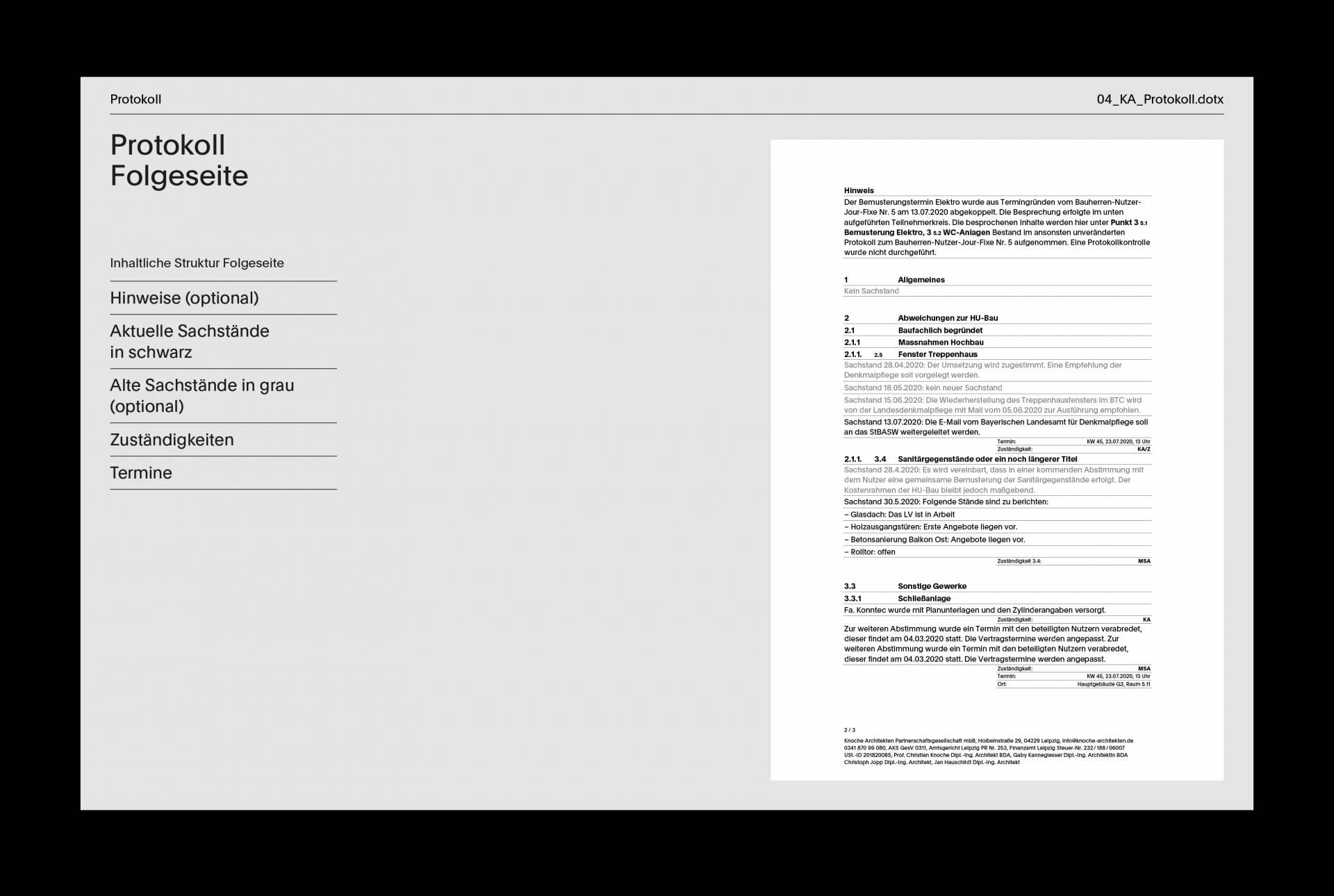 Visuelle Identität für Knoche Architektur in Leipzig