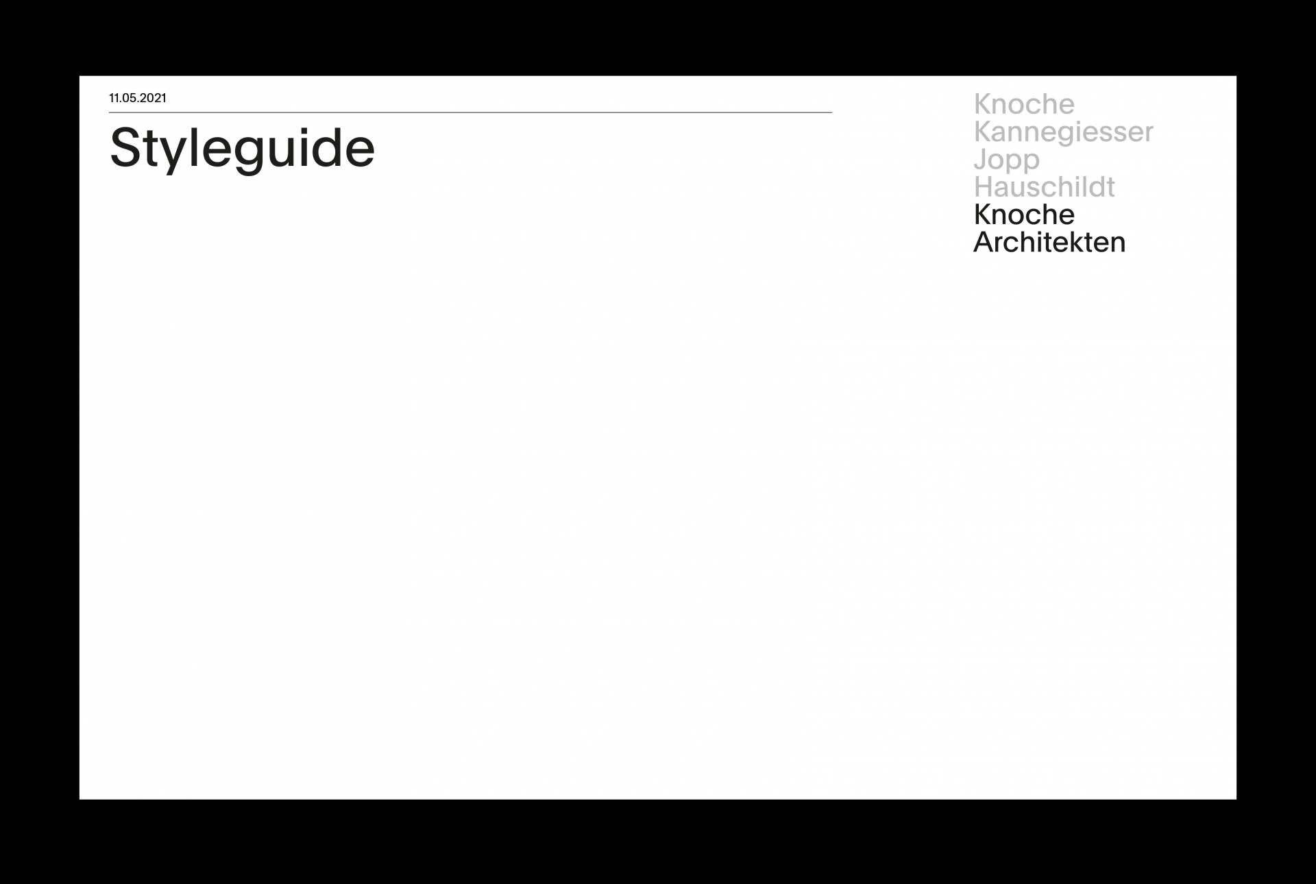 Visuelle Identität für Knoche Architektur in Leipzig
