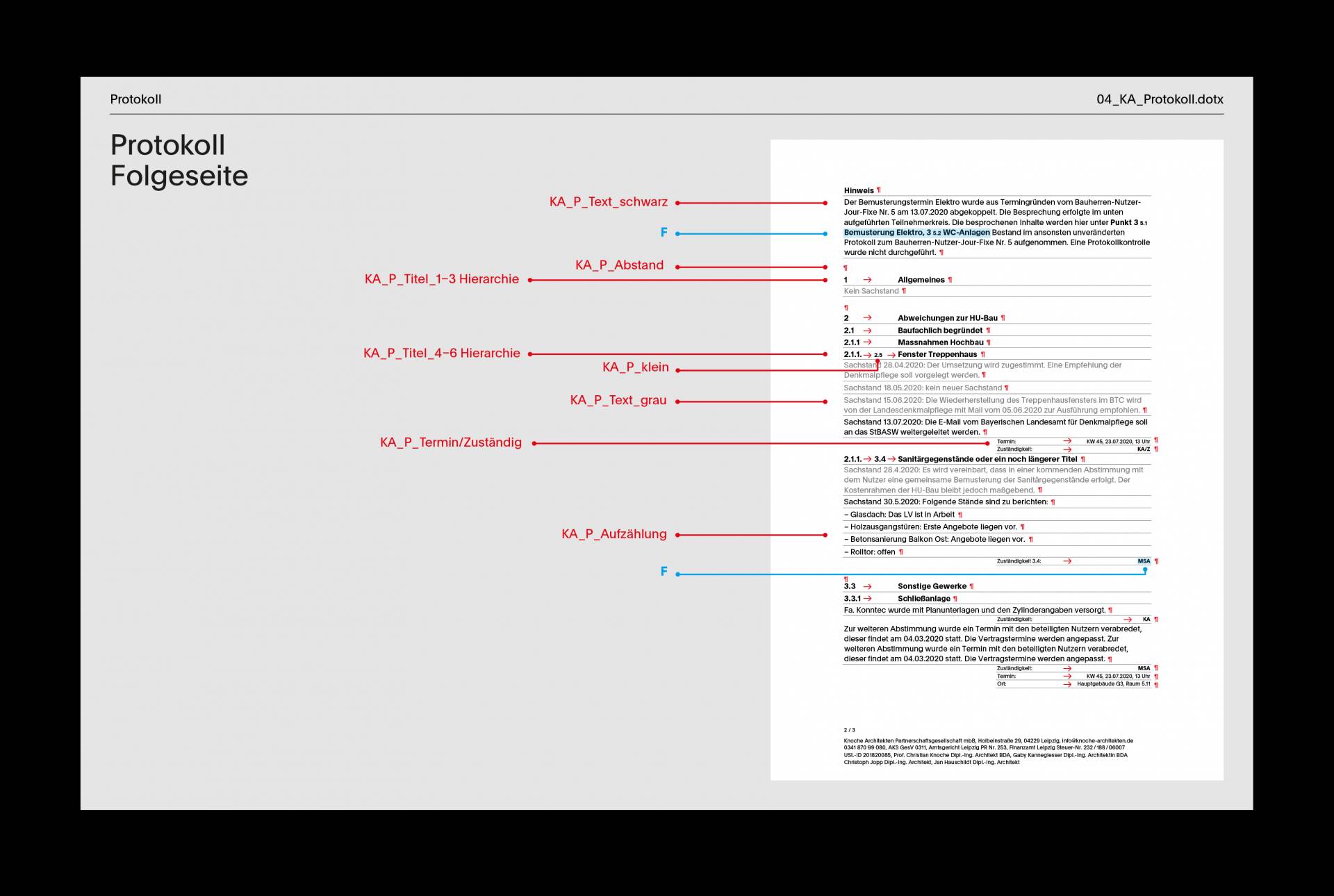 Visuelle Identität für Knoche Architektur in Leipzig