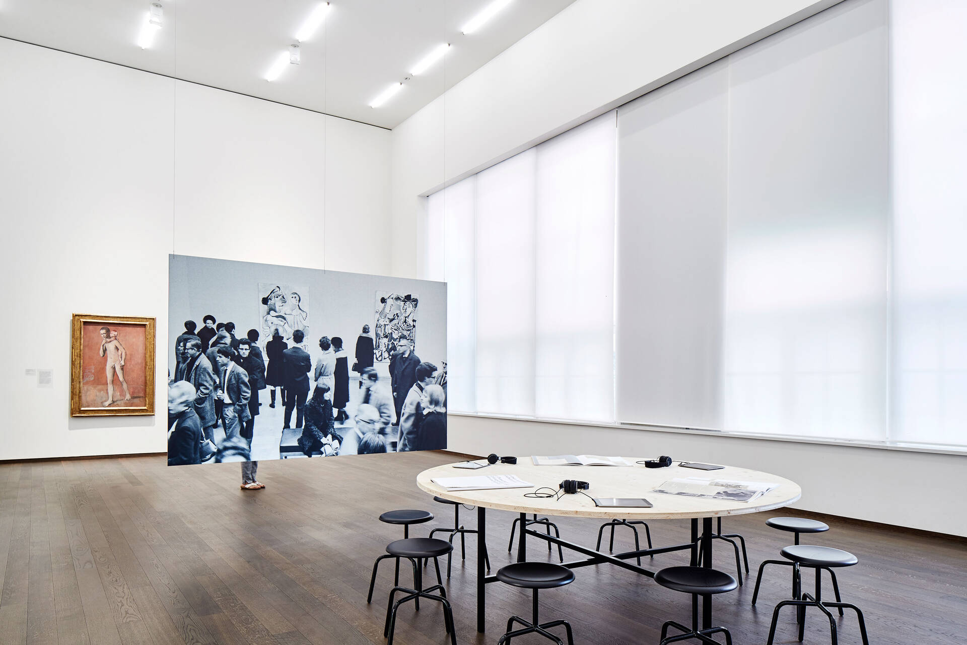 Ausstellungsgrafik &raquo;Kunst. Geld. Museum. 50 Jahre Picasso Story&laquo; f&uuml;r das Kunstmuseum Basel