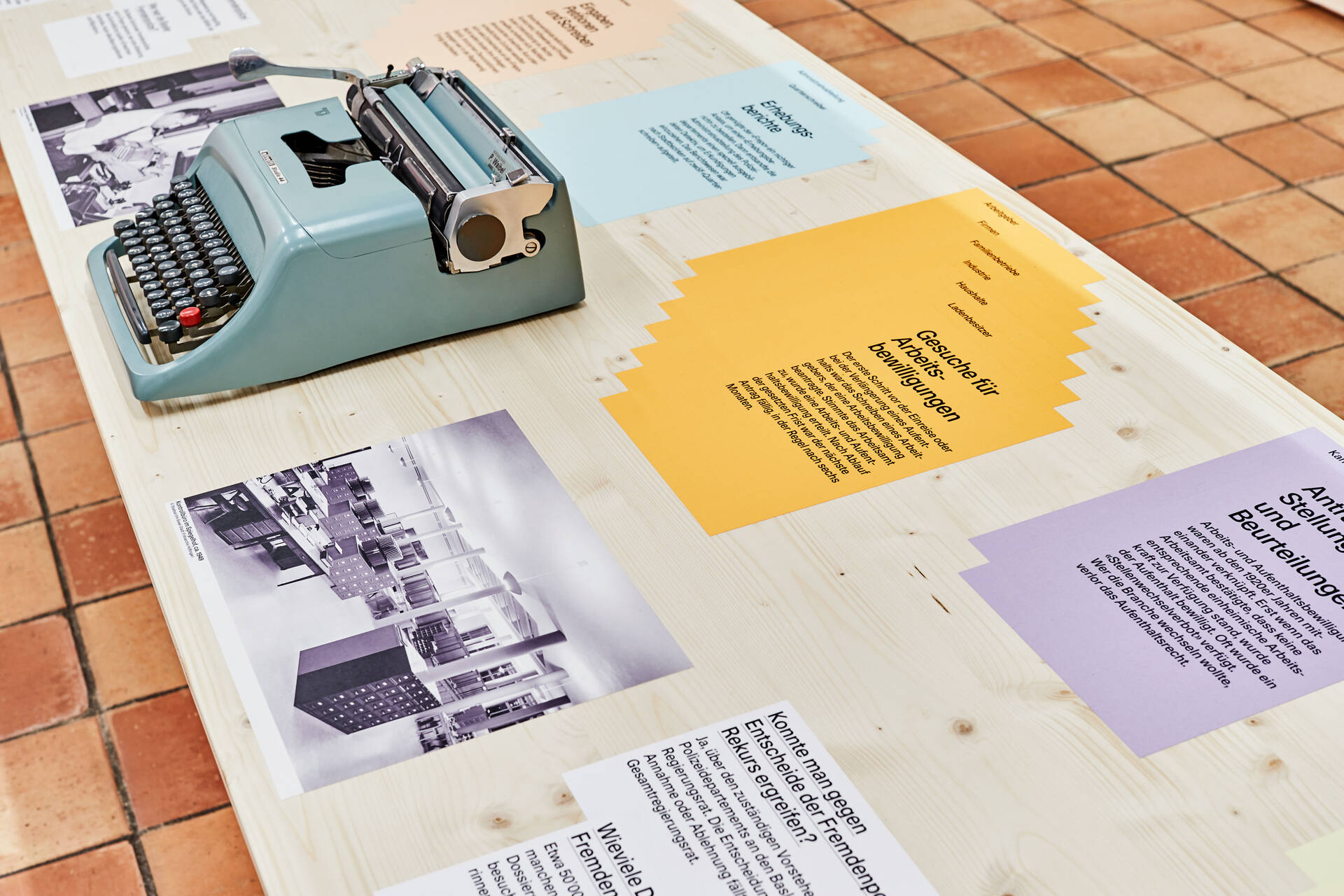 Ausstellungsgrafik &raquo;Magnet Basel &ndash; Migration im Dreil&auml;ndereck&laquo; f&uuml;r das Team Stratenwerth, Basel