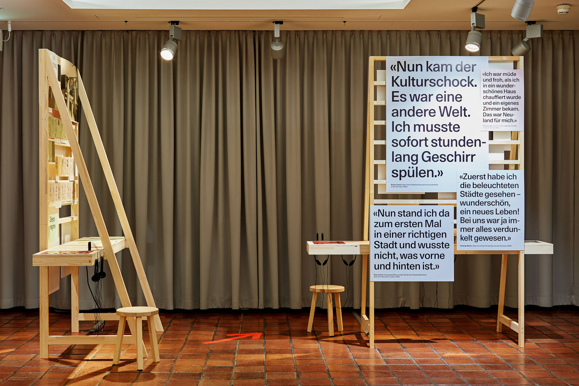 Ausstellungsgrafik &raquo;Magnet Basel &ndash; Migration im Dreil&auml;ndereck&laquo; f&uuml;r das Team Stratenwerth, Basel