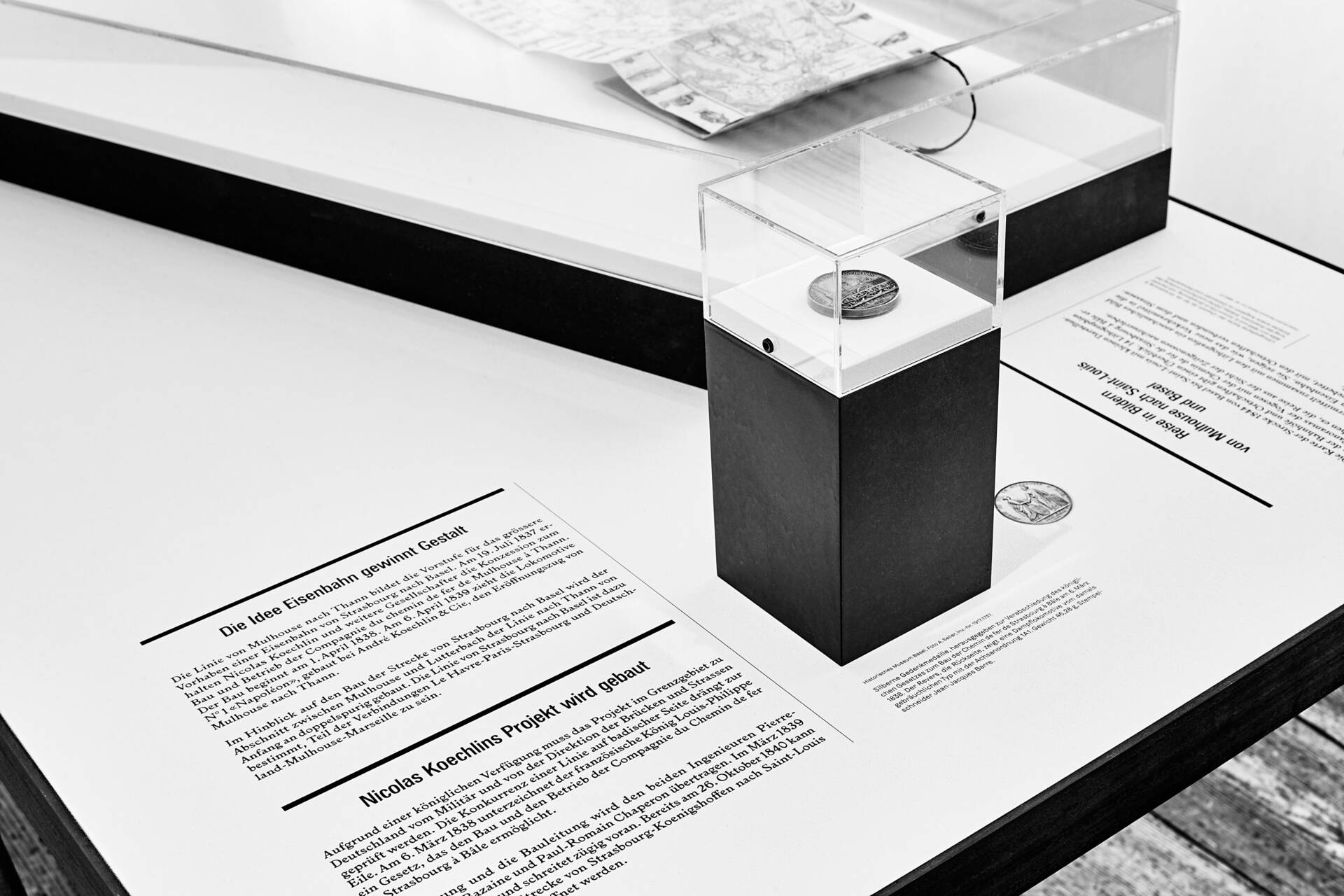 Ausstellungsgrafik &raquo;Mit Volldampf nach Basel&laquo; f&uuml;r das Museum Kleines Klingental, Basel
