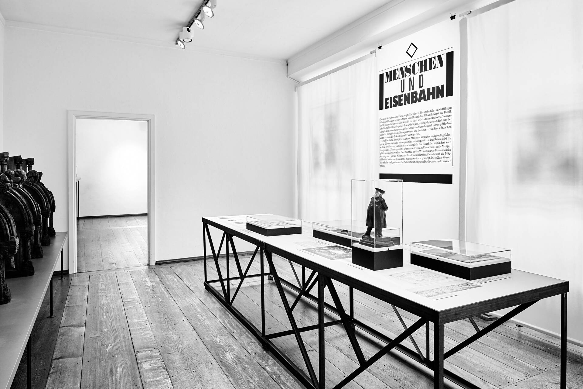 Ausstellungsgrafik &raquo;Mit Volldampf nach Basel&laquo; f&uuml;r das Museum Kleines Klingental, Basel