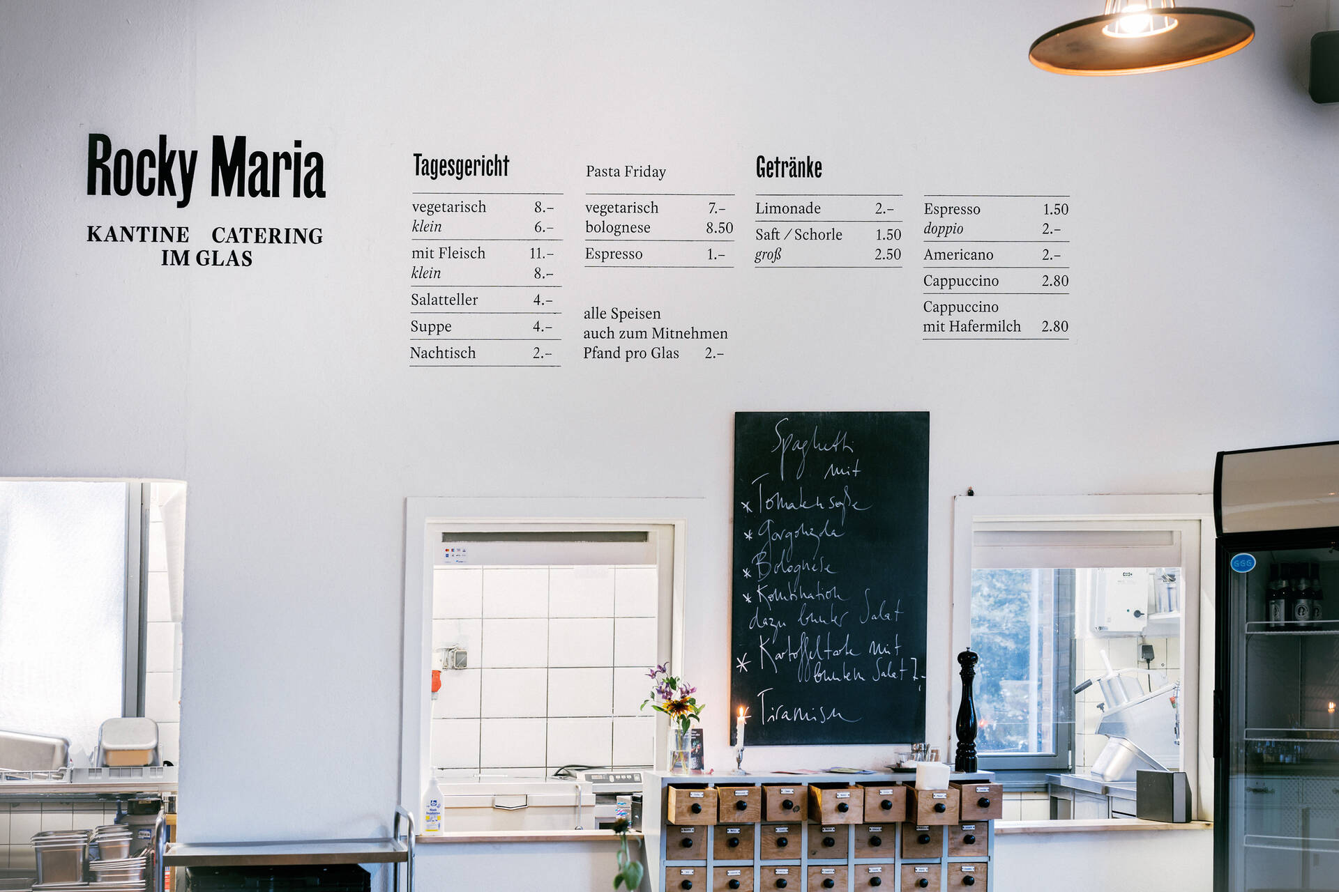 Visuelle Identit&auml;t f&uuml;r Rocky Maria &ndash; Kantine im Tapetenwerk, Leipzig