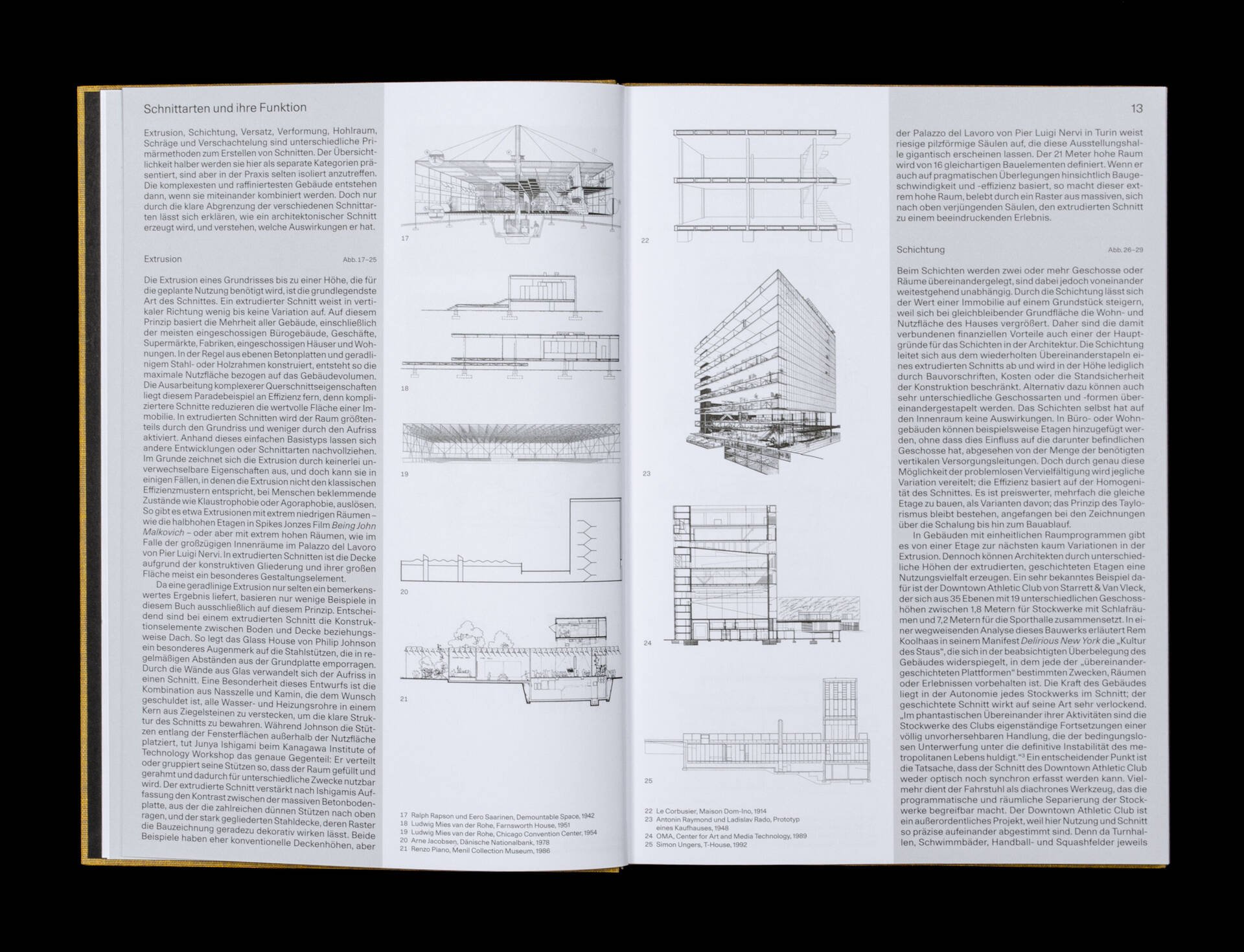 Publikation &raquo;Schnitte &ndash; Konstruktion und Raum&laquo; f&uuml;r den Birkh&auml;user Verlag, Basel