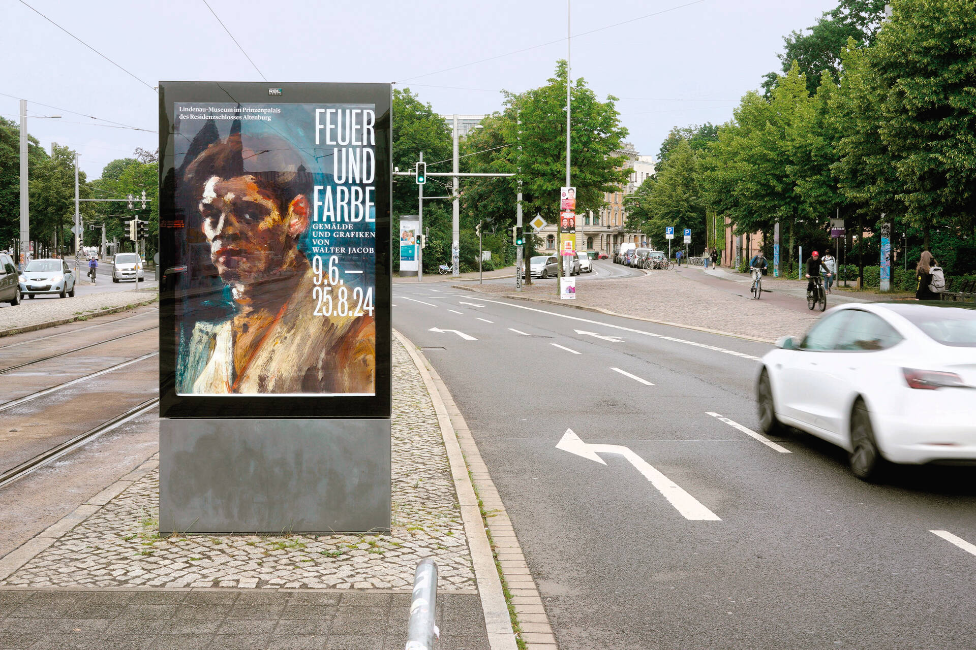 Visuelle Identit&auml;t &raquo;Feuer und Farbe &ndash; Gem&auml;lde und Grafiken von Walter Jacob&laquo; f&uuml;r das Lindenau-Museum Altenburg