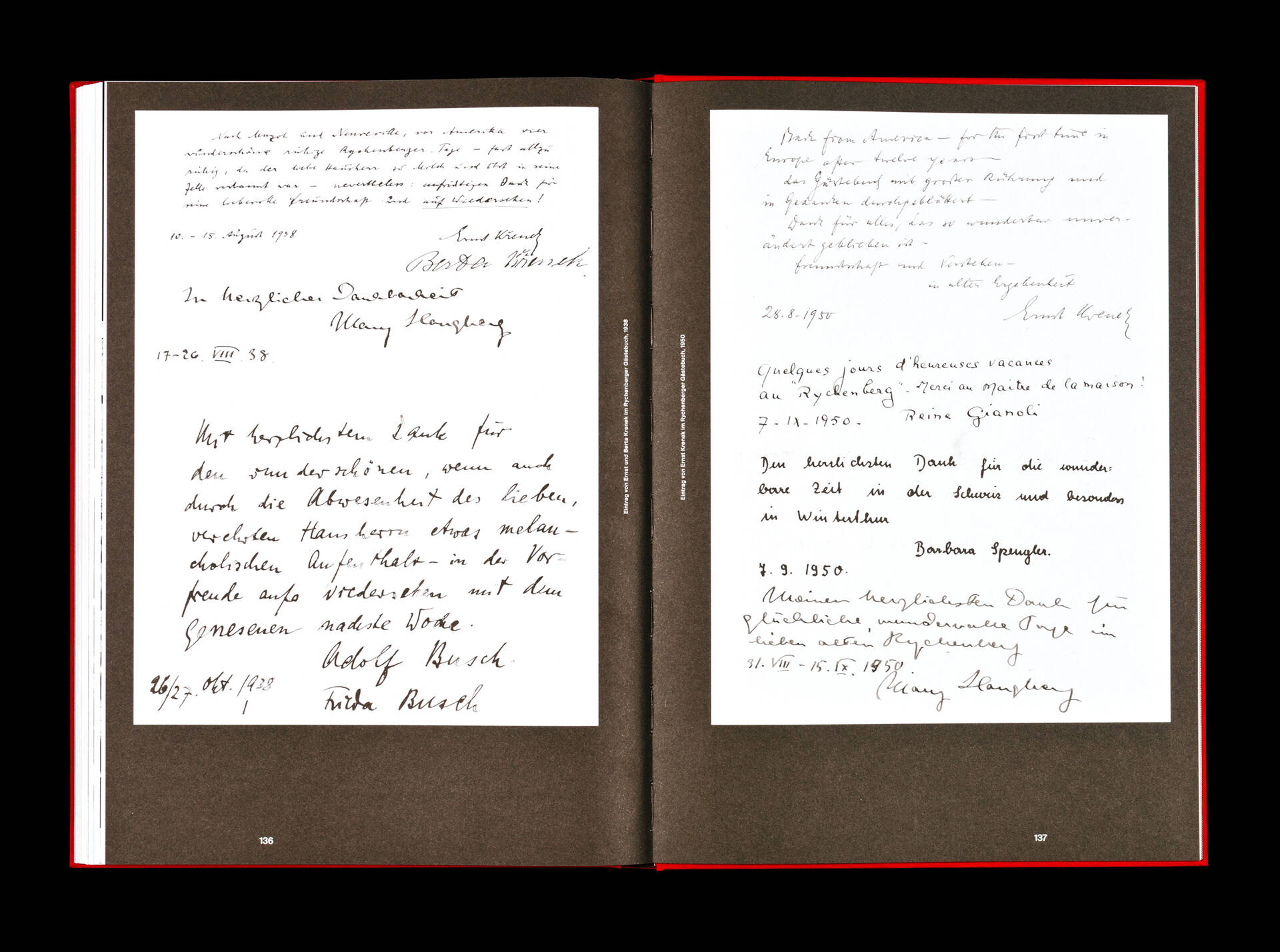 Publikation &raquo;Wirklichkeitsgef&uuml;hl &ndash; Ernst Krenek und die Schweiz&laquo; f&uuml;r das Musikwissenschaftliches Seminar der Universit&auml;t Basel