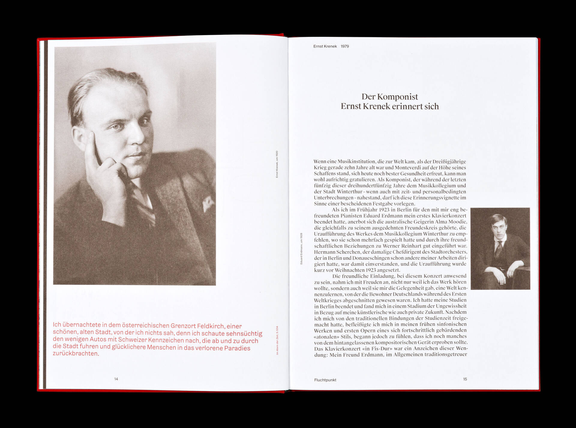 Publikation &raquo;Wirklichkeitsgef&uuml;hl &ndash; Ernst Krenek und die Schweiz&laquo; f&uuml;r das Musikwissenschaftliches Seminar der Universit&auml;t Basel