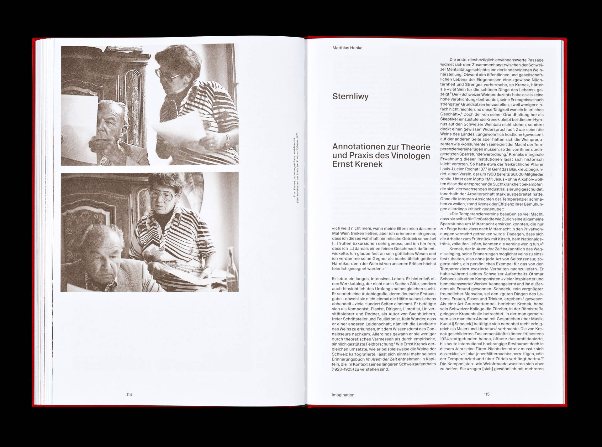Publikation &raquo;Wirklichkeitsgef&uuml;hl &ndash; Ernst Krenek und die Schweiz&laquo; f&uuml;r das Musikwissenschaftliches Seminar der Universit&auml;t Basel